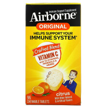 AirBorne, Immune Support Supplement, Citrus, 96 Chewingtabletteja