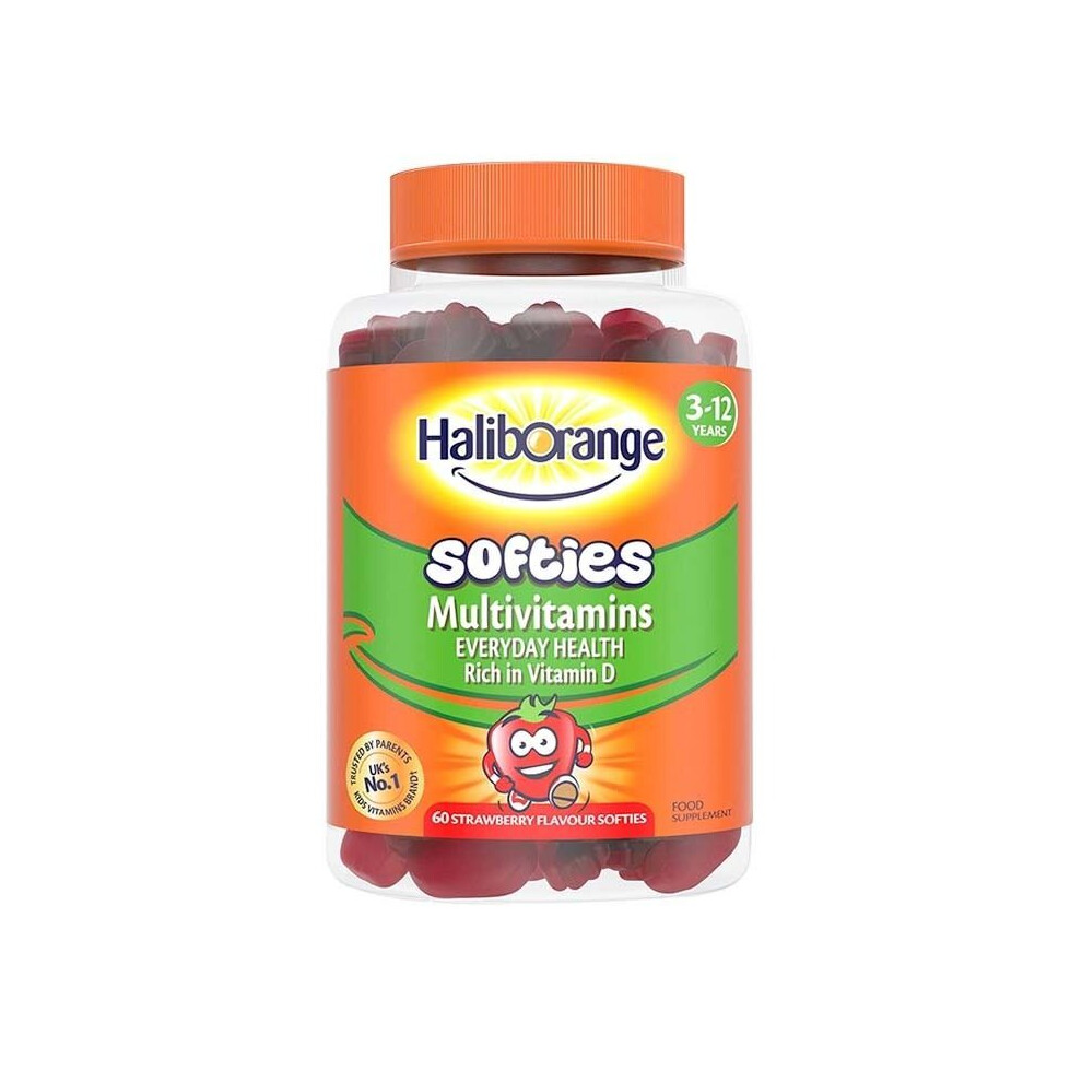 Haliborange Kids Multivitamin Softies Strawberry Flavour 60'S