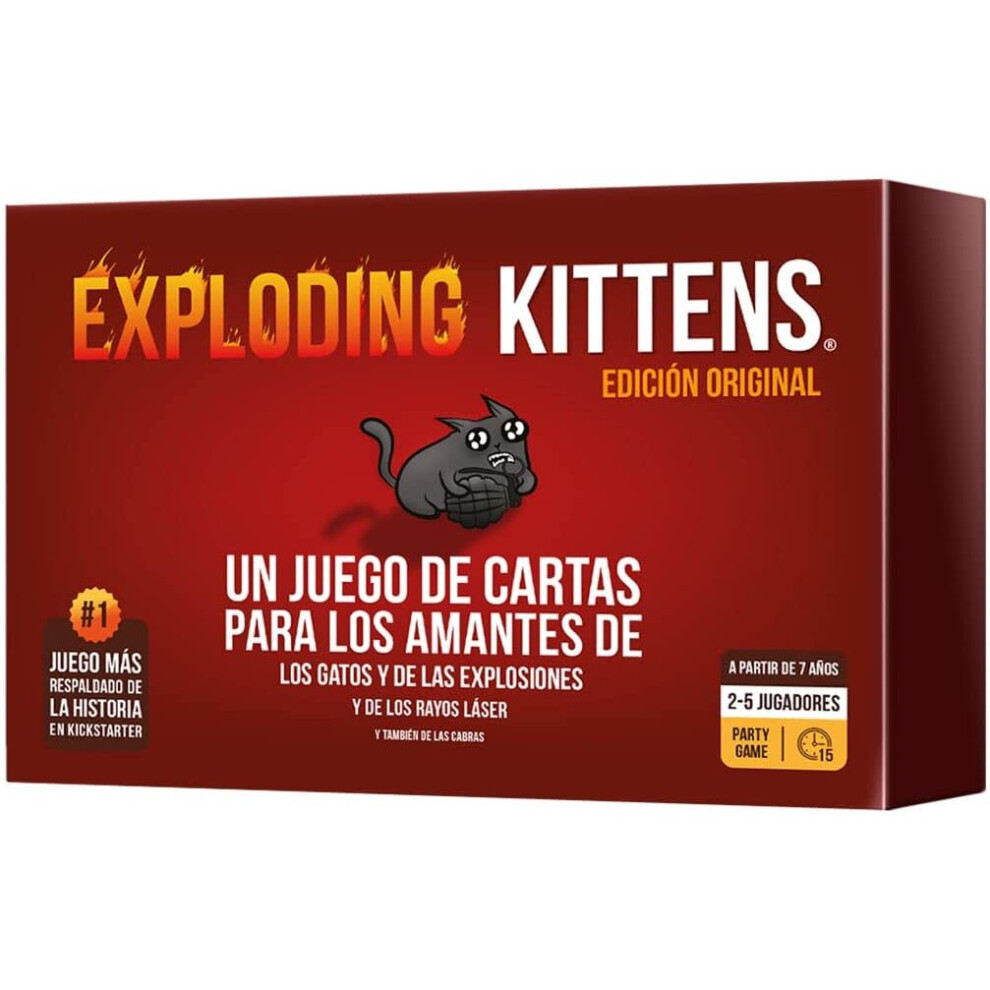 Exploding Kittens - Card Game in Spanish - EKIEK01ES