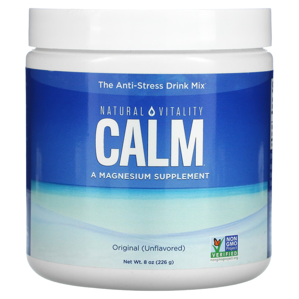Natural Vitality , Calm, The Anti-Stress Drink Mix, Original (Unflavored), 8 Oz (226 G)