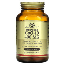 Megasorb CoQ-10, 400 mg, 60 Gelatinosas