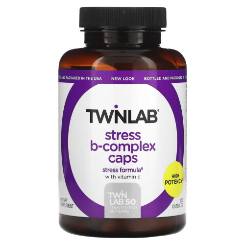 Twinlab, Stres B-Complex Caps, 100 kapsułek