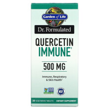 Garden of Life, Dr. Formuleret, Quercetin Immune, 500 mg, 30 Vegetariske Tabletter