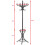 Costway Floor Standing Coat Jacket Stand Solid Wood Hanger with Umbrella Rack 2