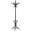Costway Floor Standing Coat Jacket Stand Solid Wood Hanger with Umbrella Rack 1