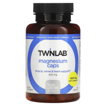 Twinlab, Magnézium Kapszula, 420 mg, 100 Kapszula