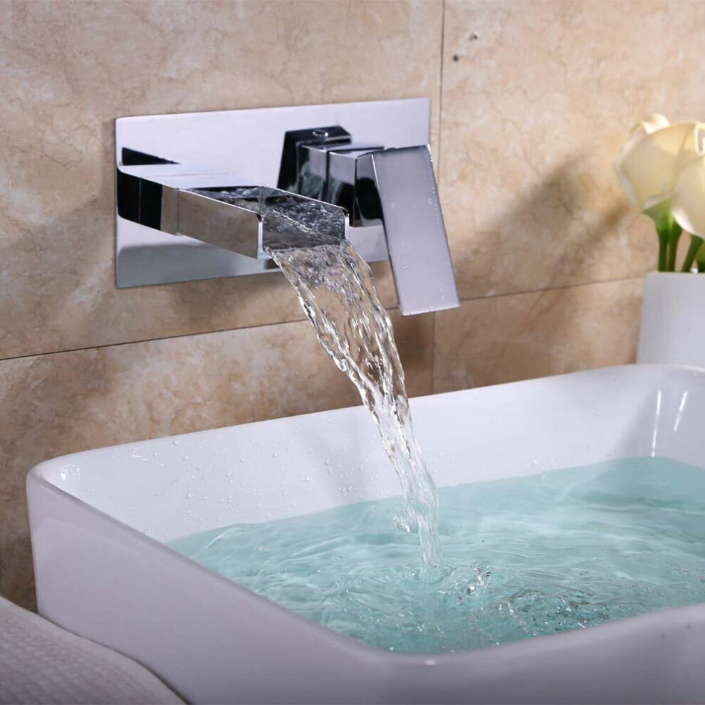 LAURA WATERFALL WALL MOUNTED BASIN MONO MIXER TAP