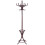 Costway Floor Standing Coat Jacket Stand Solid Wood Hanger with Umbrella Rack 1