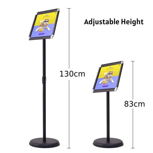 Casart A4 Display Adjustable Poster Stand Floor-Standing Snap Frame 1