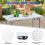 Casart Folding Table Portable Bi-fold Picnic Table Fold-in-Half Utility Table 8