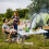 Casart Folding Table Portable Bi-fold Picnic Table Fold-in-Half Utility Table 3