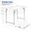 Casart Folding Table Portable Bi-fold Picnic Table Fold-in-Half Utility Table 2