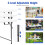 Casart Folding Table Portable Bi-fold Picnic Table Fold-in-Half Utility Table 4