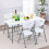 Casart Folding Table Portable Bi-fold Picnic Table Fold-in-Half Utility Table 10