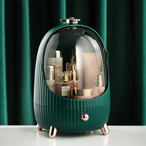 Dustproof Makeup Cosmetic Organizer with LED Light