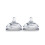 Comotomo Natural Teat Silicone Nipple Variable Flow, Pack of 2's 1