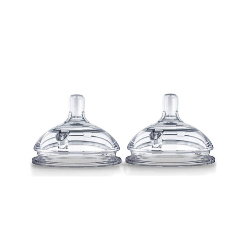 Comotomo Natural Teat Silicone Nipple Variable Flow, Pack of 2's