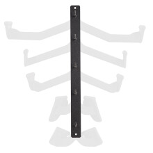 GYM MASTER Wall Mounted Vertical Rack Storage for a Full Set of 5 Max Grip Lat Pulldown Handles