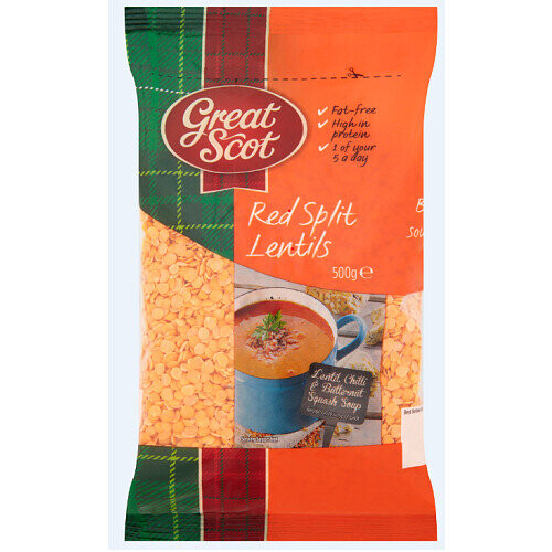 Great Scott Red Split Lentil 500g (Pack of 5) 2