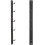 GYM MASTER Wall Mounted Vertical Rack Storage for a Full Set of 5 Max Grip Lat Pulldown Handles 2