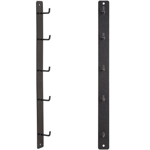 GYM MASTER Wall Mounted Vertical Rack Storage for a Full Set of 5 Max Grip Lat Pulldown Handles 1