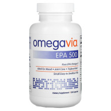OmegaVia, EPA 500, Omega-3, 500 mg, 120 Softgels