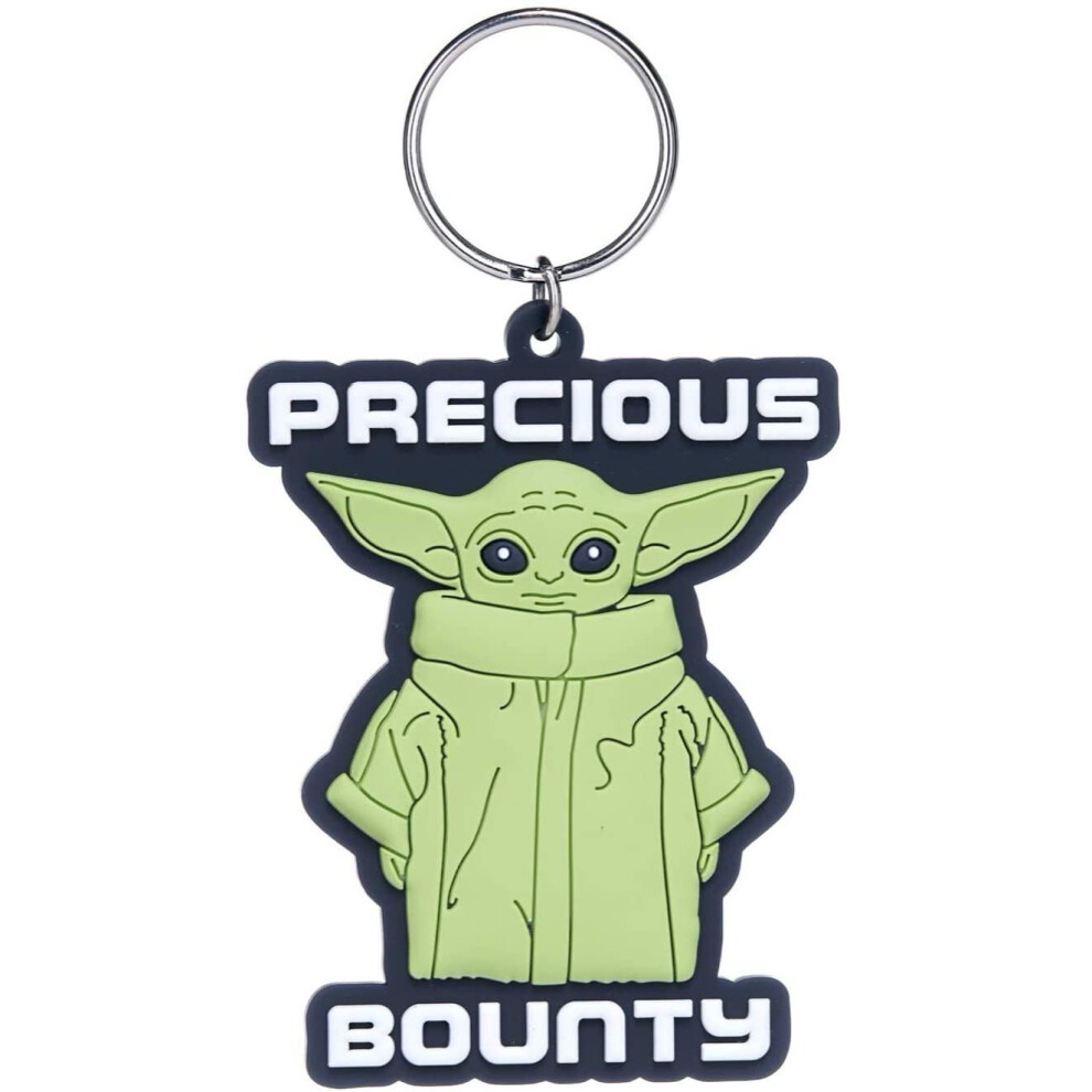 Star Wars: The Mandalorian RK39086C, Baby Yoda Rubber Keyring - Precious Bounty