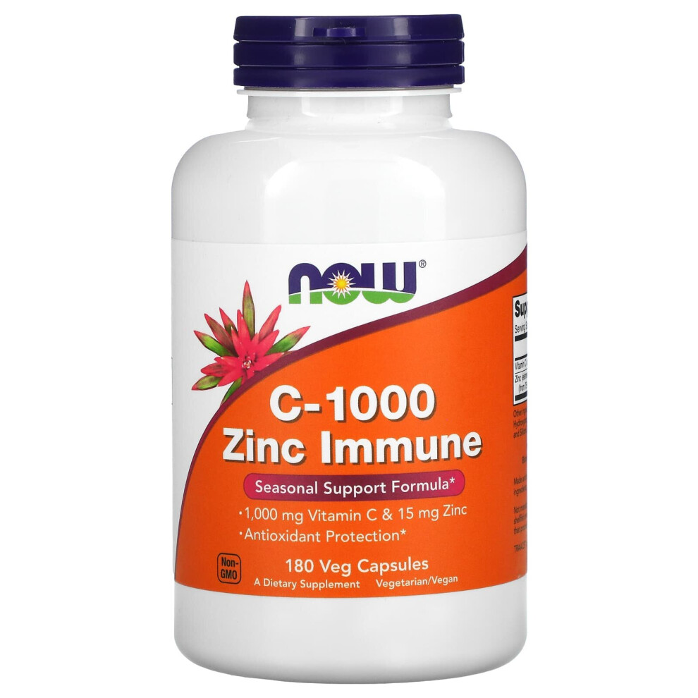 Now Foods , C-1000 Zinc Immune 180 Veg Capsules