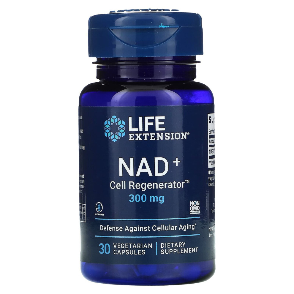 Life Extension , Nad+ Cell Regenerator, Niagen Nicotinamide Riboside, 300 Mg, 30 Vegetarian Capsules