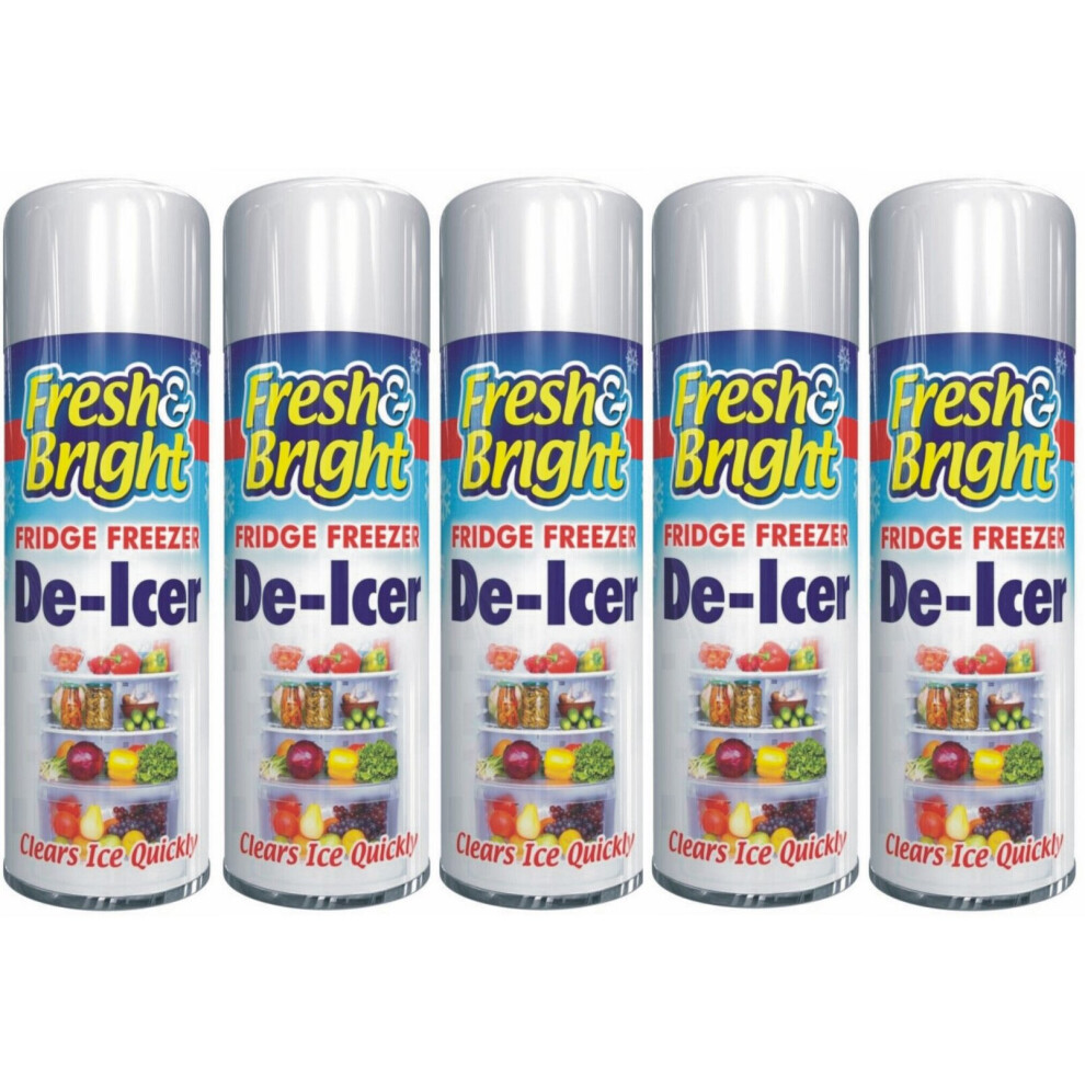 5 X 200ml Fridge Freezer Defrost Ice Quickly Anti Bacterial Deice