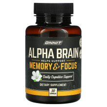 Onnit, Alpha BRAIN, 30 Kapslar