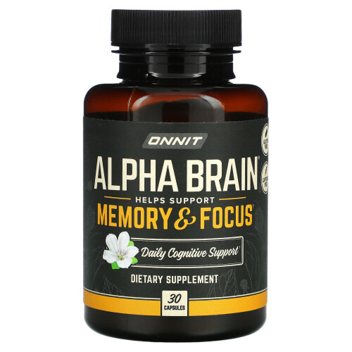 Onnit, Alpha BRAIN, 30 Kapslar