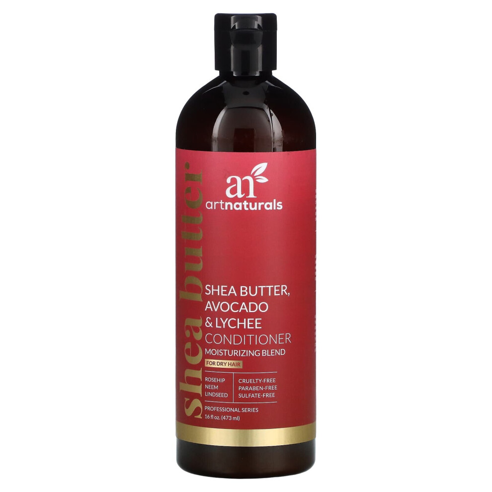 Artnaturals , Shea Butter, Avocado & Lychee Conditioner, Moisturizing Blend, For Dry Hair, 16 Fl Oz (473 Ml)