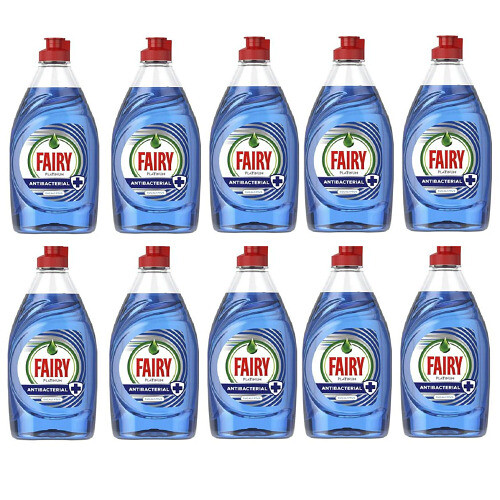 Fairy Platinum Antibacterial Washing Up Liquid Eucalyptus 10 X 320ml