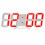 (Red) 3D LED Clock Digital Wall Desk Alarm 1