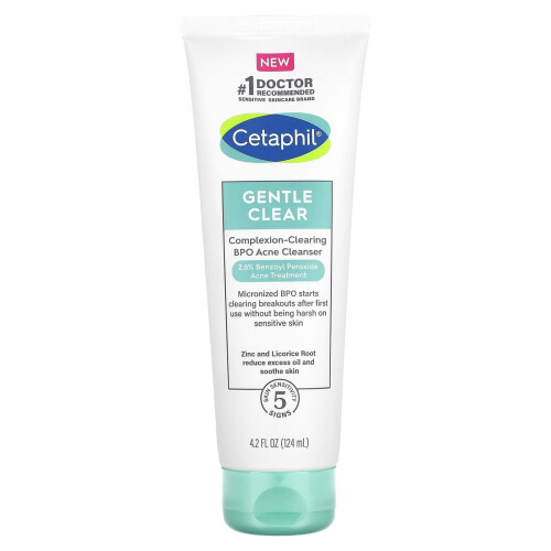 Cetaphil Cetaphil, Ευγενής Clear, Σύνθεσης-Καθαρίστης BPO Ακμή Καθαριστής, 4.2 fl oz (124 ml)