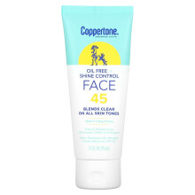 INPROGRESS... Coppertone, Sunscreen Lotion, Oil Free + Shine Control, Face, SPF 45, 2.5 fl oz (74 ml)