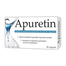 Apuretin, 30 capsules, eliminating surplus water from the body