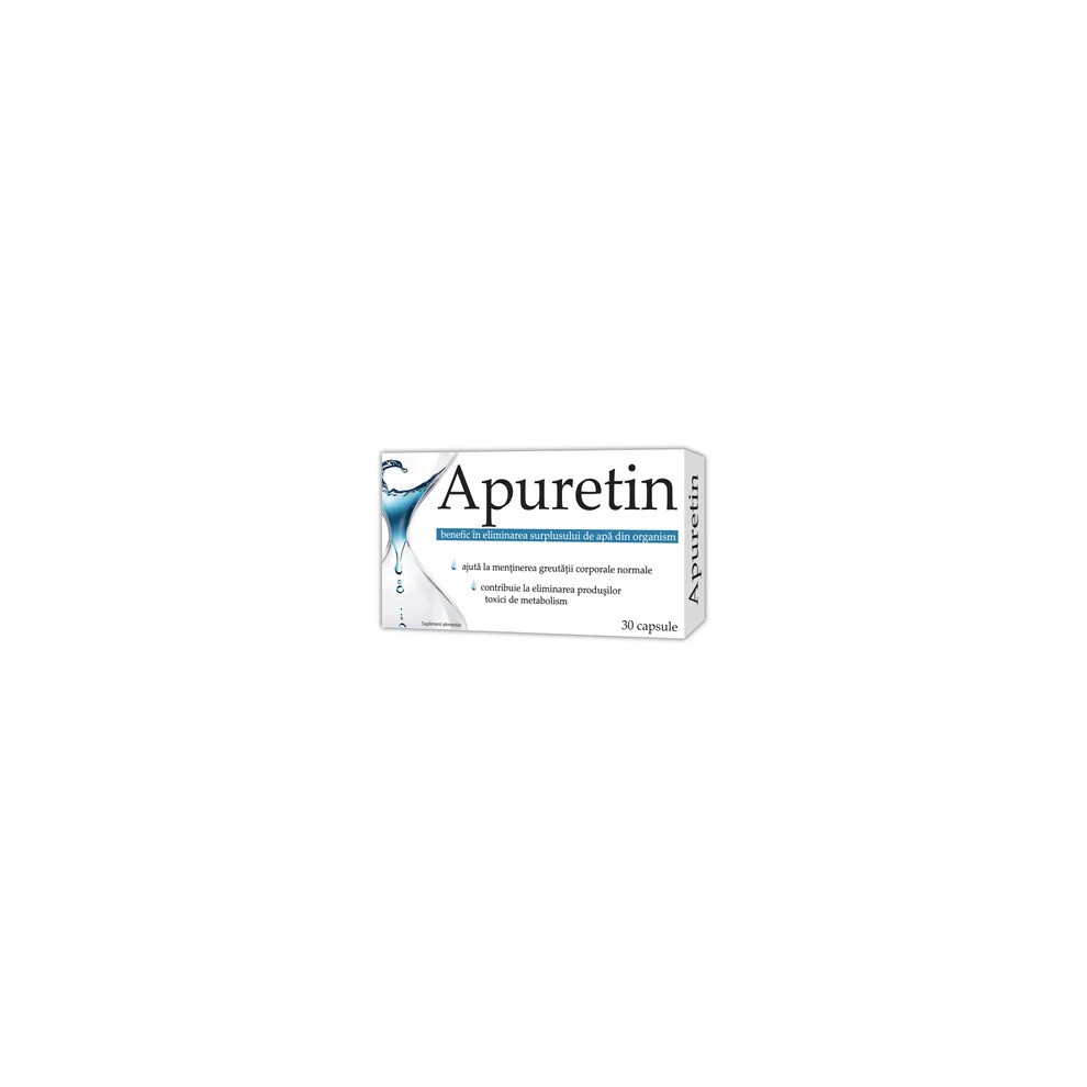 Apuretin, 30 capsules, eliminating surplus water from the body