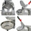 Electric Ice Crusher Snow Cone Maker Stainless Steel Shaved 4