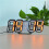 (Black-Orange) 3D LED Clock Digital Wall Desk Alarm 1