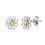 Philip Jones Jewellery Daisy Stud Earrings Created with Zircondia Crystals 1