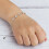 Philip Jones Jewellery April Birthstone Bracelet Created with Diamond Zircondia Crystals 4