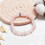 Philip Jones Jewellery Angel Wings Rose Quartz Gemstone Charm Bracelet 5
