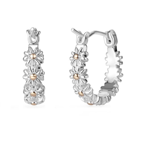 Philip Jones Jewellery Daisy Hoop Earrings