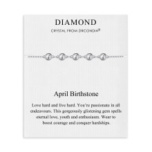 April Birthstone Bracelet Created with Diamond Zircondia Crystals