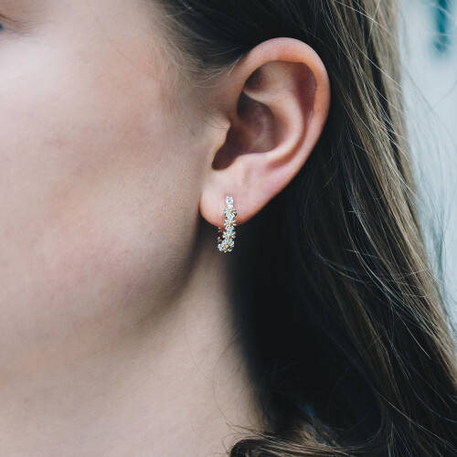 Philip Jones Jewellery Daisy Hoop Earrings 2