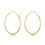 Philip Jones Jewellery Gold Plated 50mm Hoop Earrings 2