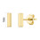 Philip Jones Jewellery Gold Plated Bar Earrings 6