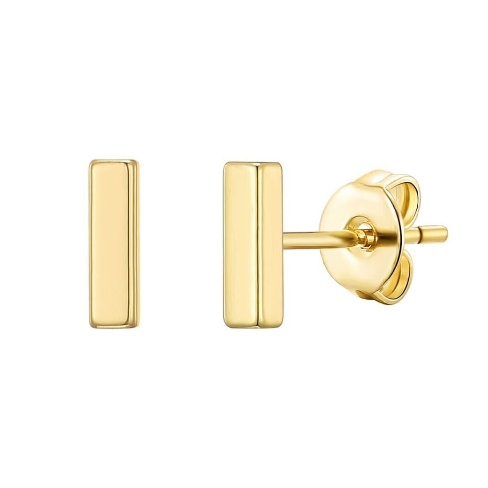 Philip Jones Jewellery Gold Plated Bar Earrings